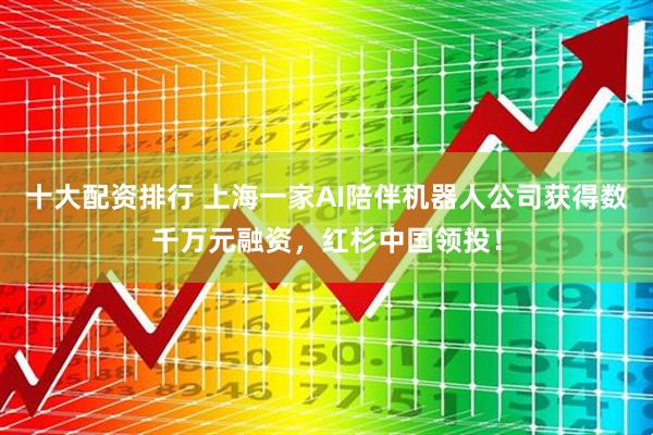 十大配资排行 上海一家AI陪伴机器人公司获得数千万元融资，红杉中国领投！